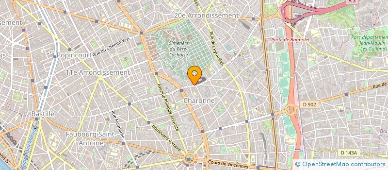 localisation de l'entreprise GARIBAT TOUS CORPS D ETAT  PARIS