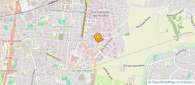 localisation de l'entreprise GARIC GROUPE  DECINES-CHARPIEU