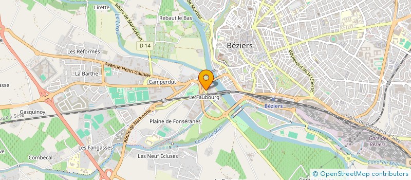 localisation de l'entreprise GARIDO à BEZIERS