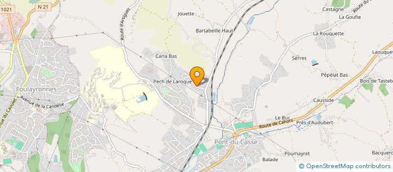 localisation de l'entreprise GARIELDI  PONT-DU-CASSE