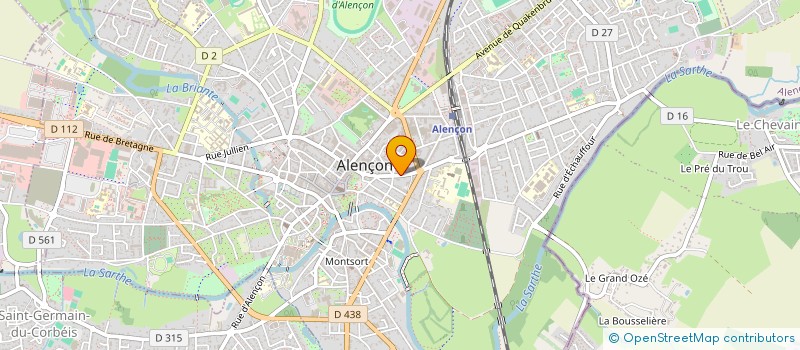 localisation de l'entreprise GARIGLIANO à ALENCON