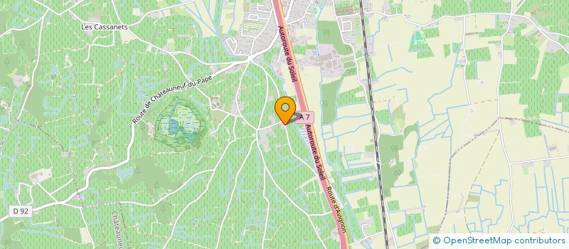 localisation de l'entreprise GARIGUETTE  COURTHEZON