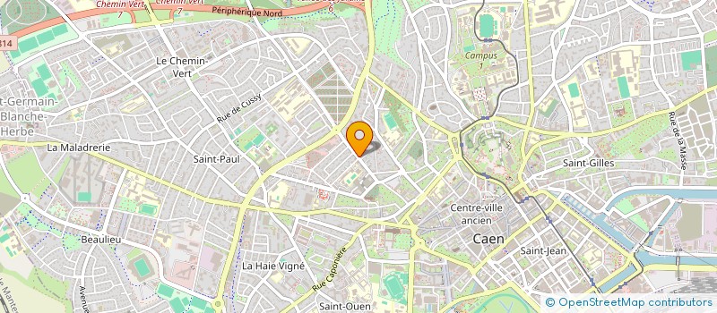 localisation de l'entreprise GARIGUETTES à CAEN