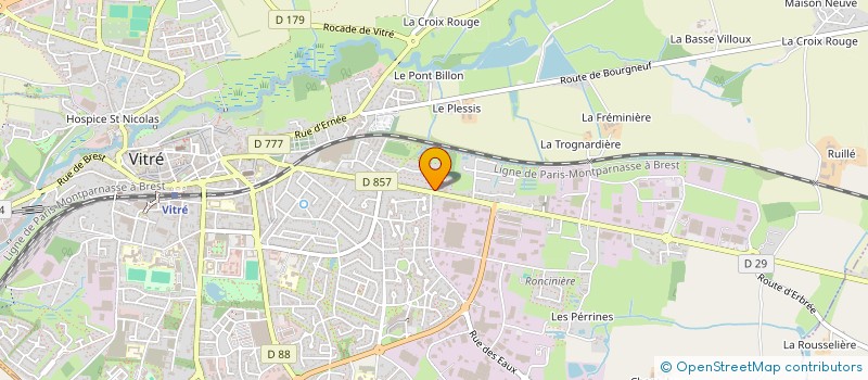 localisation de l'entreprise GARIME  VITRE