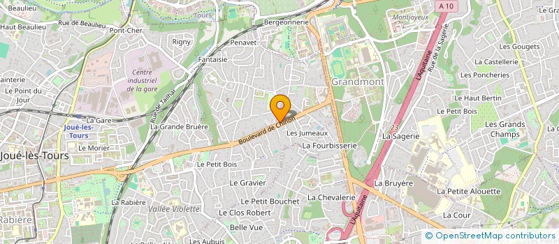 localisation de l'entreprise GARIN PLUS  JOUE-LES-TOURS