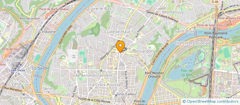 localisation de l'entreprise GARINVEST  CALUIRE-ET-CUIRE