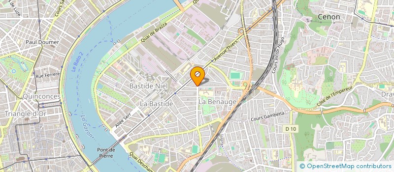 localisation de l'entreprise GARIS  BORDEAUX