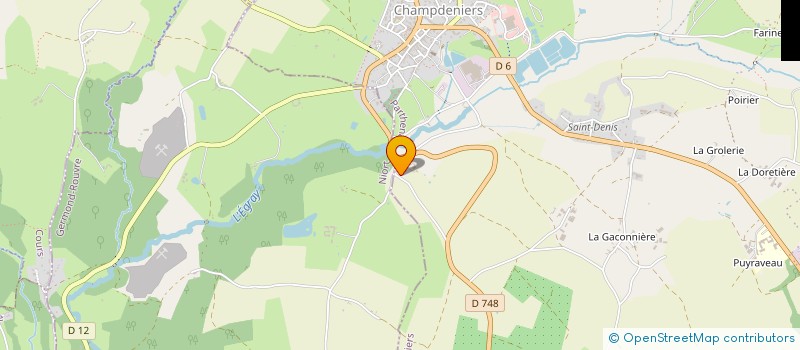 localisation de l'entreprise GARIWALD  CHAMPDENIERS