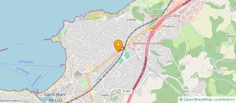 localisation de l'entreprise GARJAU  SAINT-JEAN-DE-LUZ
