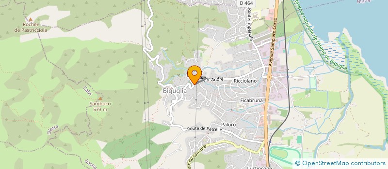 localisation de l'entreprise GARJOLI à BIGUGLIA