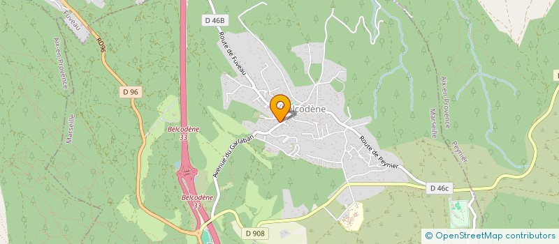 localisation de l'entreprise GARLABAN  BELCODENE