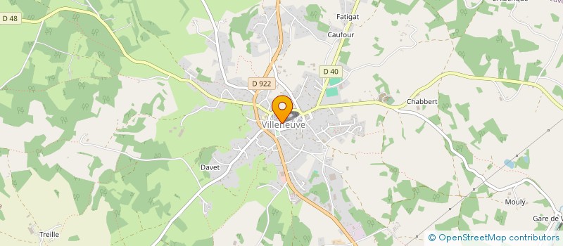 localisation de l'entreprise GARLABAN à VILLENEUVE