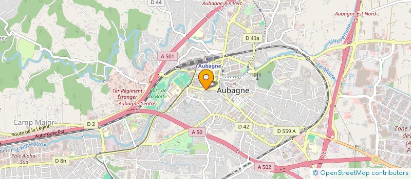 localisation de l'entreprise GARLABAN à AUBAGNE