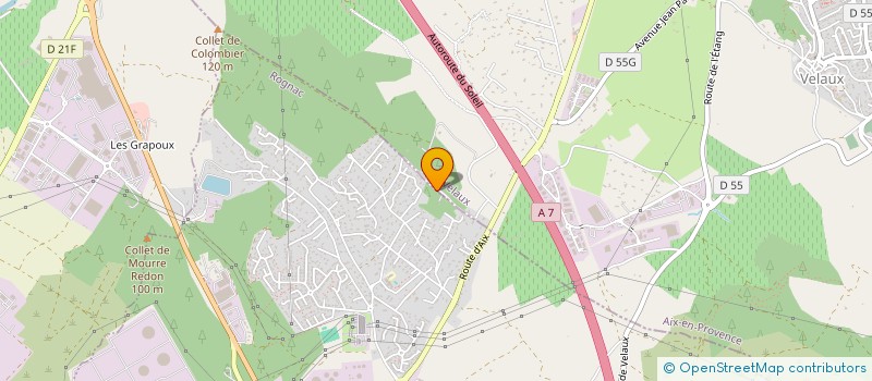 localisation de l'entreprise GARLABAN  VELAUX