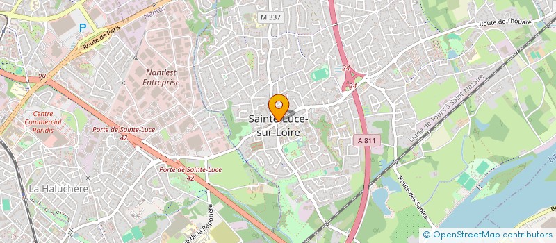 localisation de l'entreprise GARLAN à SAINTE-LUCE-SUR-LOIRE