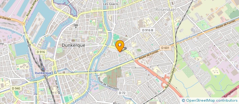 localisation de l'entreprise GARLAN à DUNKERQUE