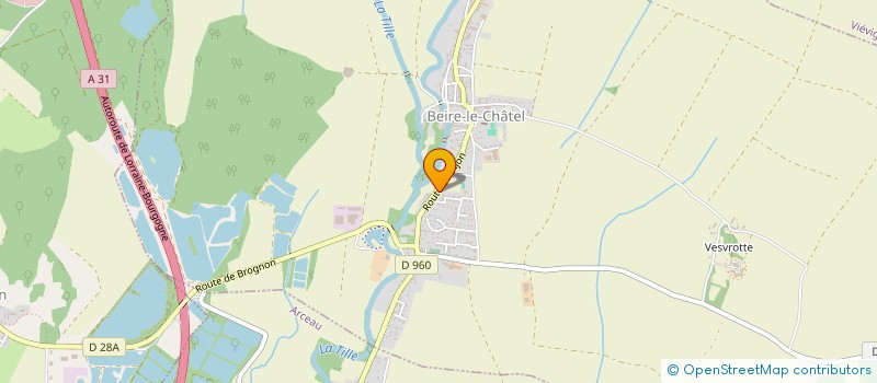 localisation de l'entreprise GARLAU  BEIRE-LE-CHATEL