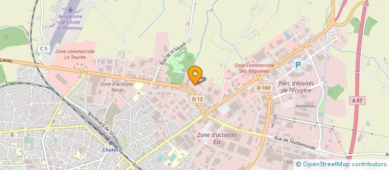 localisation de l'entreprise GARLEO à CHOLET