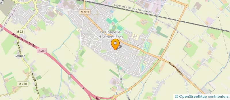 localisation de l'entreprise GARLEO  LA CHAPELLE-D'ARMENTIERES