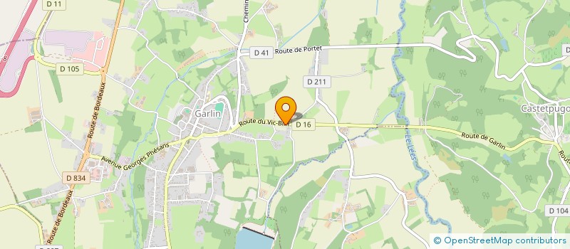 localisation de l'entreprise GARLIN DANSE  GARLIN