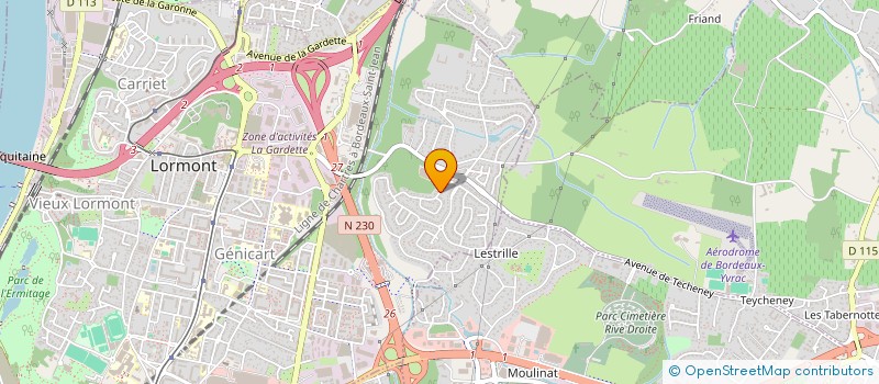 localisation de l'entreprise GARLUCHE  LORMONT