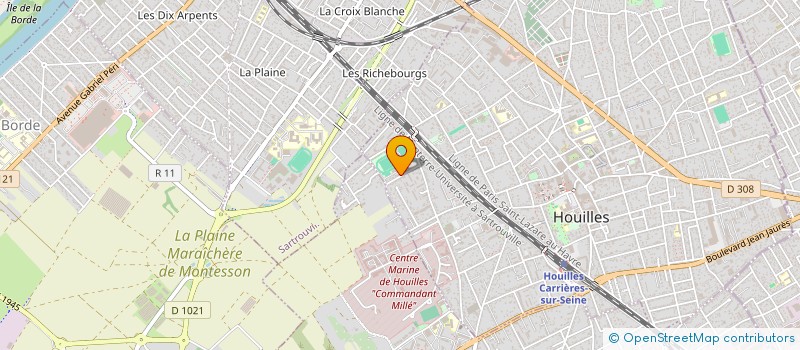 localisation de l'entreprise GARLYS  HOUILLES