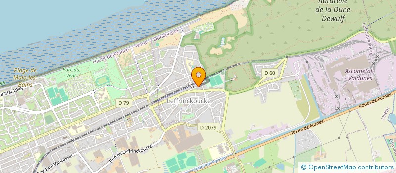 localisation de l'entreprise GARNELLE  LEFFRINCKOUCKE