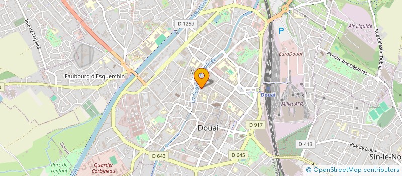 localisation de l'entreprise GARNEMENT à DOUAI