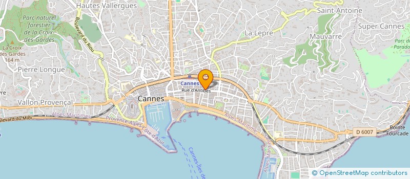 localisation de l'entreprise GARNERONE M ET P à CANNES
