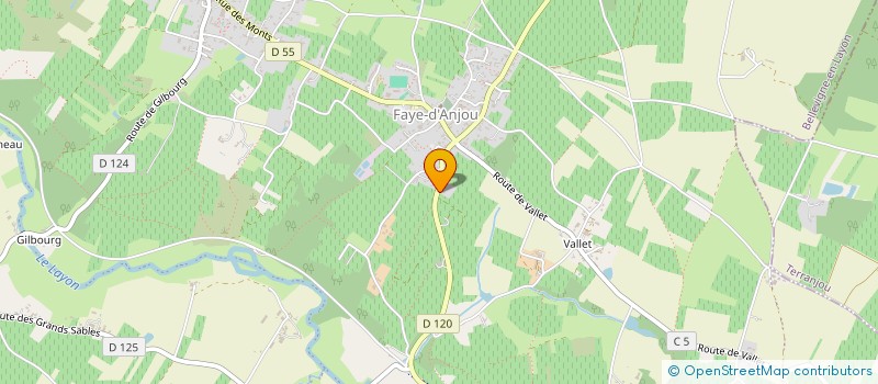 localisation de l'entreprise GARNIER  BELLEVIGNE-EN-LAYON