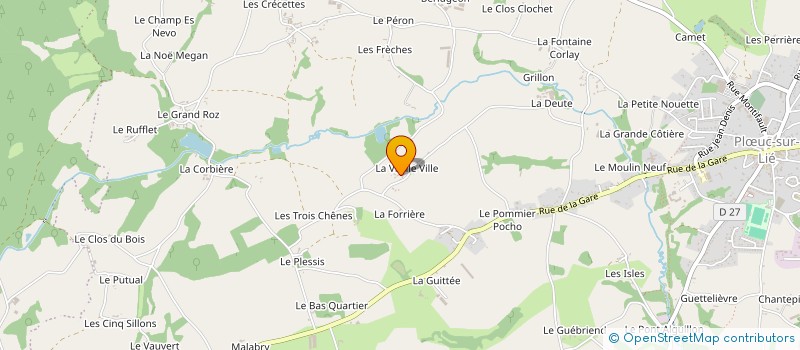 localisation de l'entreprise GARNIER  PLOEUC-L'HERMITAGE