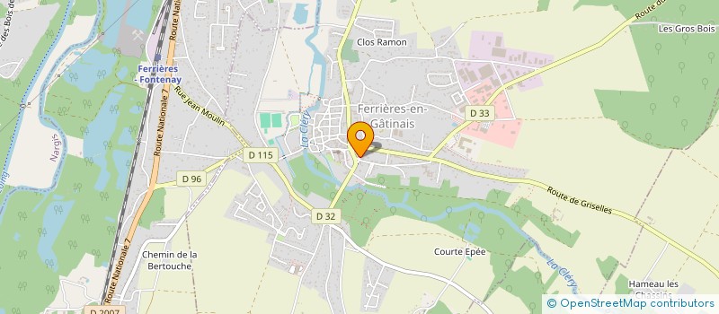 localisation de l'entreprise GARNIER ADRIEN à FERRIERES-EN-GATINAIS