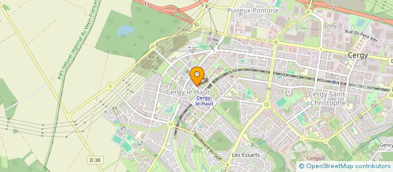 localisation de l'entreprise GARNIER AF  CERGY