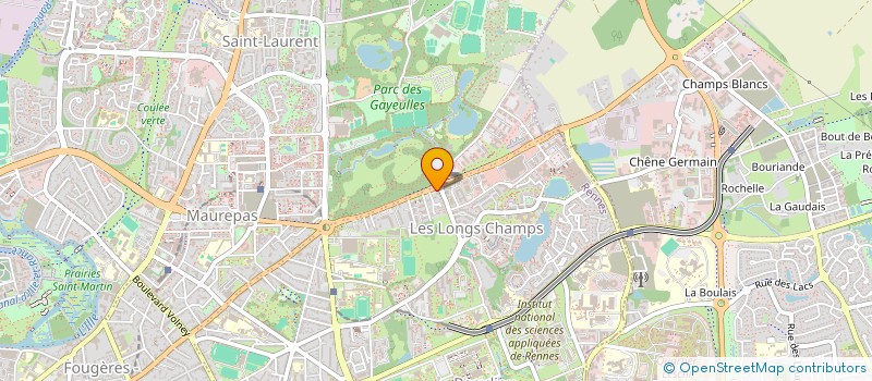localisation de l'entreprise GARNIER ALAIN ET SYLVIANE INDIVISION  RENNES