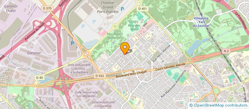 localisation de l'entreprise GARNIER BATIFULL à AULNAY-SOUS-BOIS