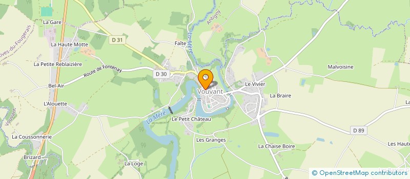 localisation de l'entreprise GARNIER-BELL  VOUVANT