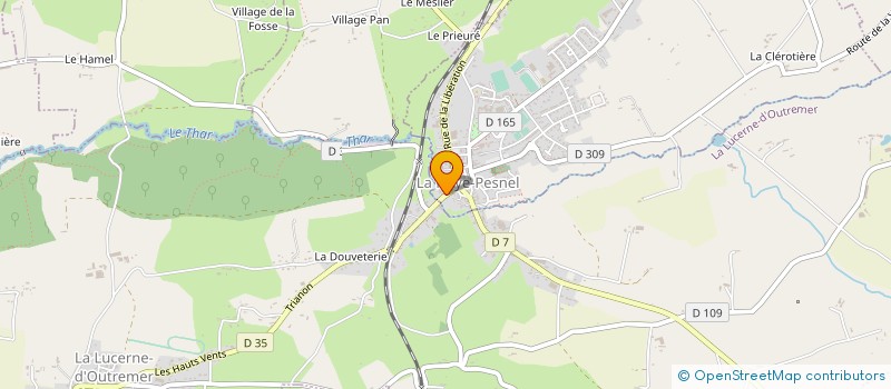 localisation de l'entreprise GARNIER CHRISTIAN CHARTIER SANDRINE  LA HAYE-PESNEL