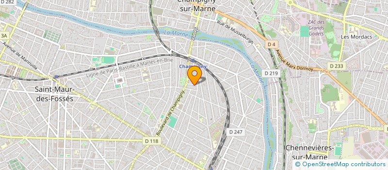 localisation de l'entreprise GARNIER COLOMBEAU à SAINT-MAUR-DES-FOSSES