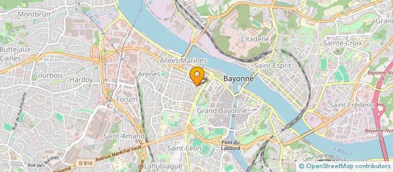 localisation de l'entreprise GARNIER INVEST à BAYONNE