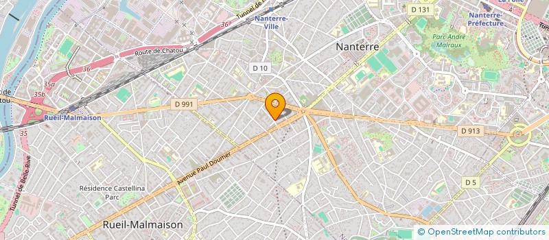 localisation de l'entreprise GARNIER JOURNET IMMOBILIER  NANTERRE
