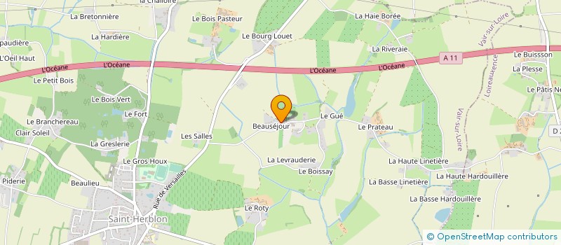 localisation de l'entreprise GARNIER LOGISTIQUE ET TRANSPORT à ANCENIS-SAINT-GEREON