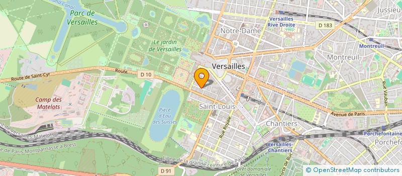 localisation de l'entreprise GARNIER LUTHIER à VERSAILLES