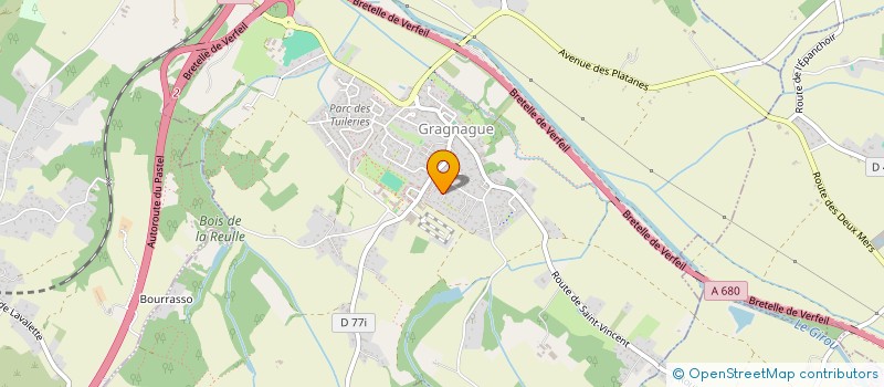 localisation de l'entreprise GARNIER PEINTURE  GRAGNAGUE