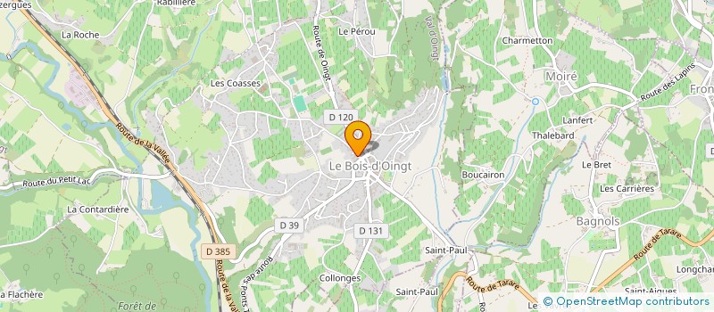 localisation de l'entreprise GARNIERCONSULT  VAL D'OINGT