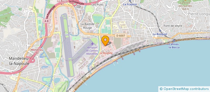 localisation de l'entreprise GARNITURES AZUR à CANNES