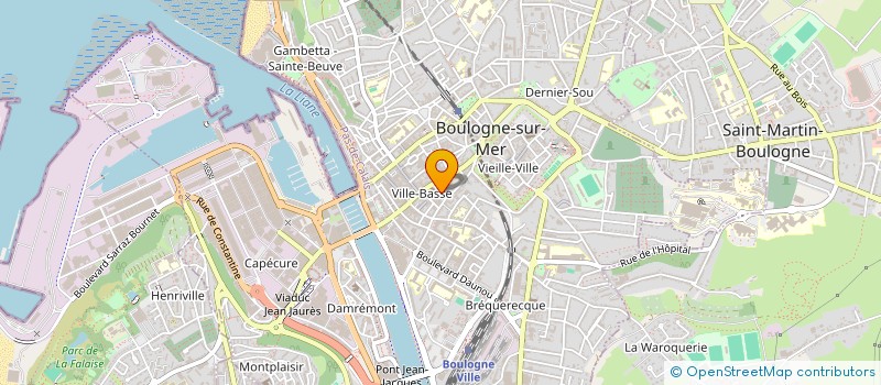 localisation de l'entreprise GARNY à BOULOGNE-SUR-MER