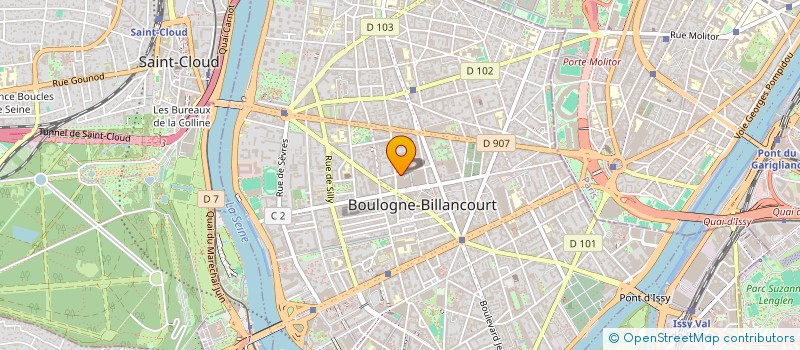 localisation de l'entreprise GARO  BOULOGNE-BILLANCOURT