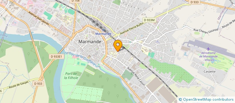 localisation de l'entreprise GARO'PAT à MARMANDE