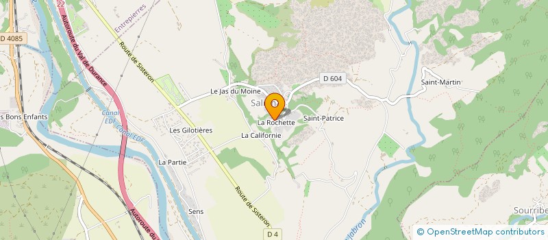 localisation de l'entreprise GAROC  SALIGNAC