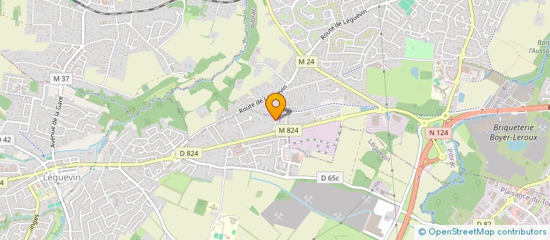 localisation de l'entreprise GARODAM  LEGUEVIN